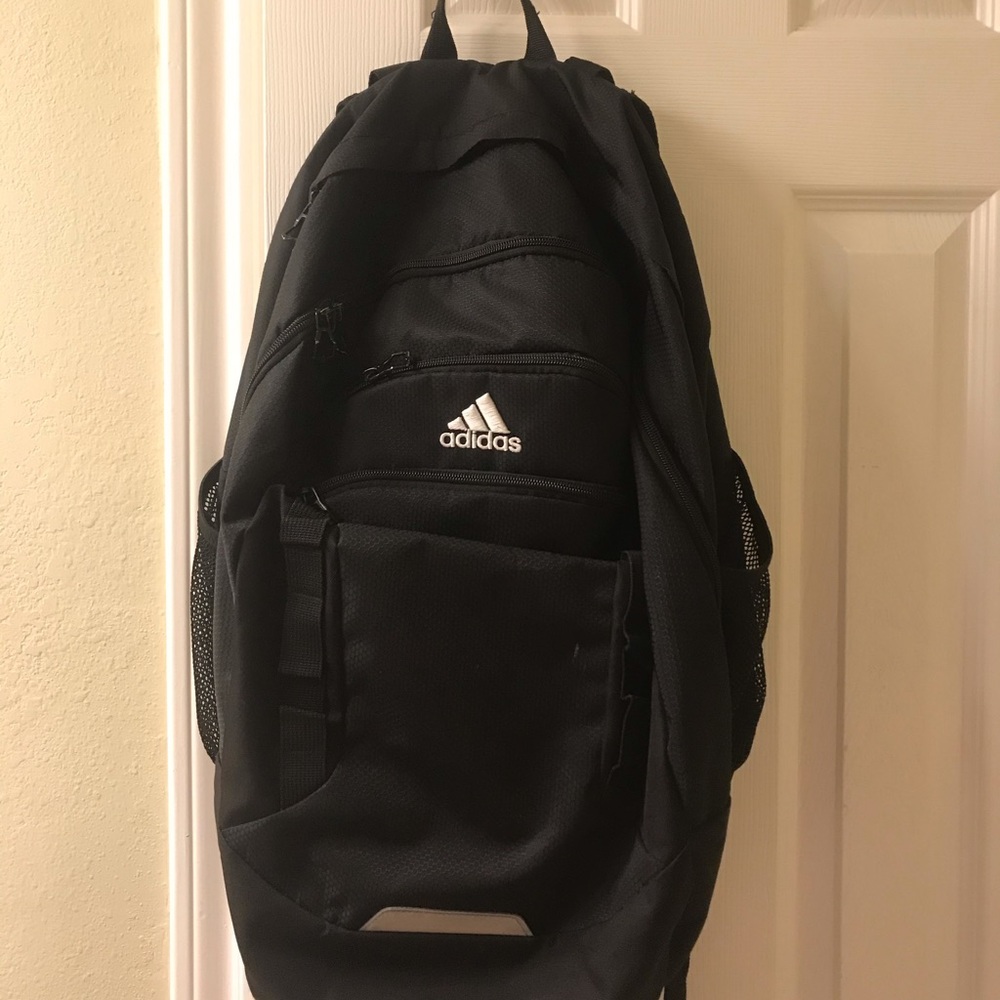 black adidas backpack